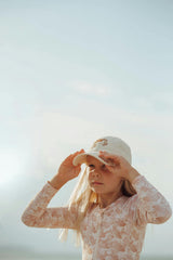 Long Sleeve Rashguard Ruffle Swimsuit | UPF + Recycled - Pegasus