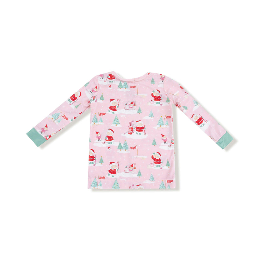 Golfing Mrs. Claus and Elves - Long Sleeve Loungewear Set
