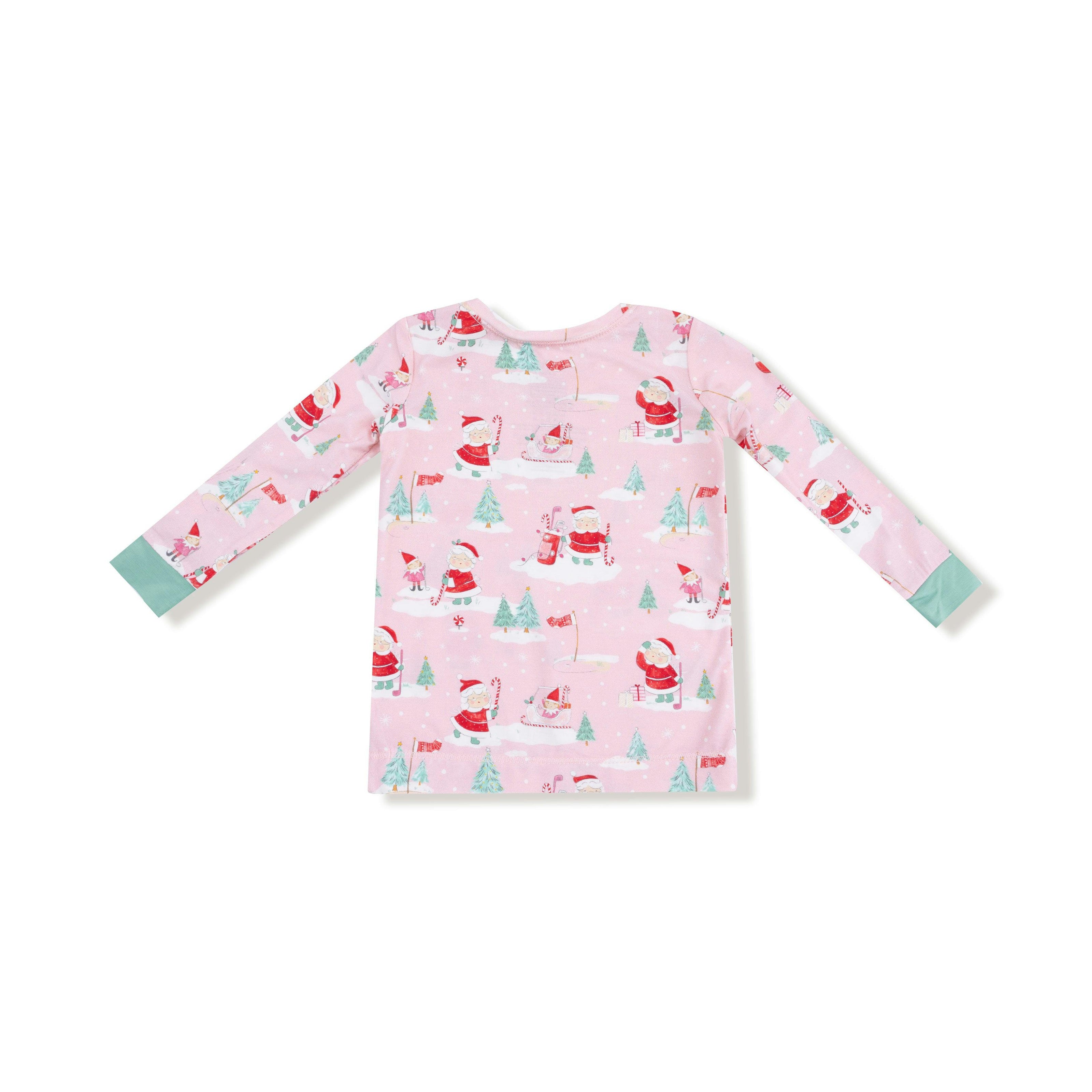 Golfing Mrs. Claus and Elves - Long Sleeve Loungewear Set