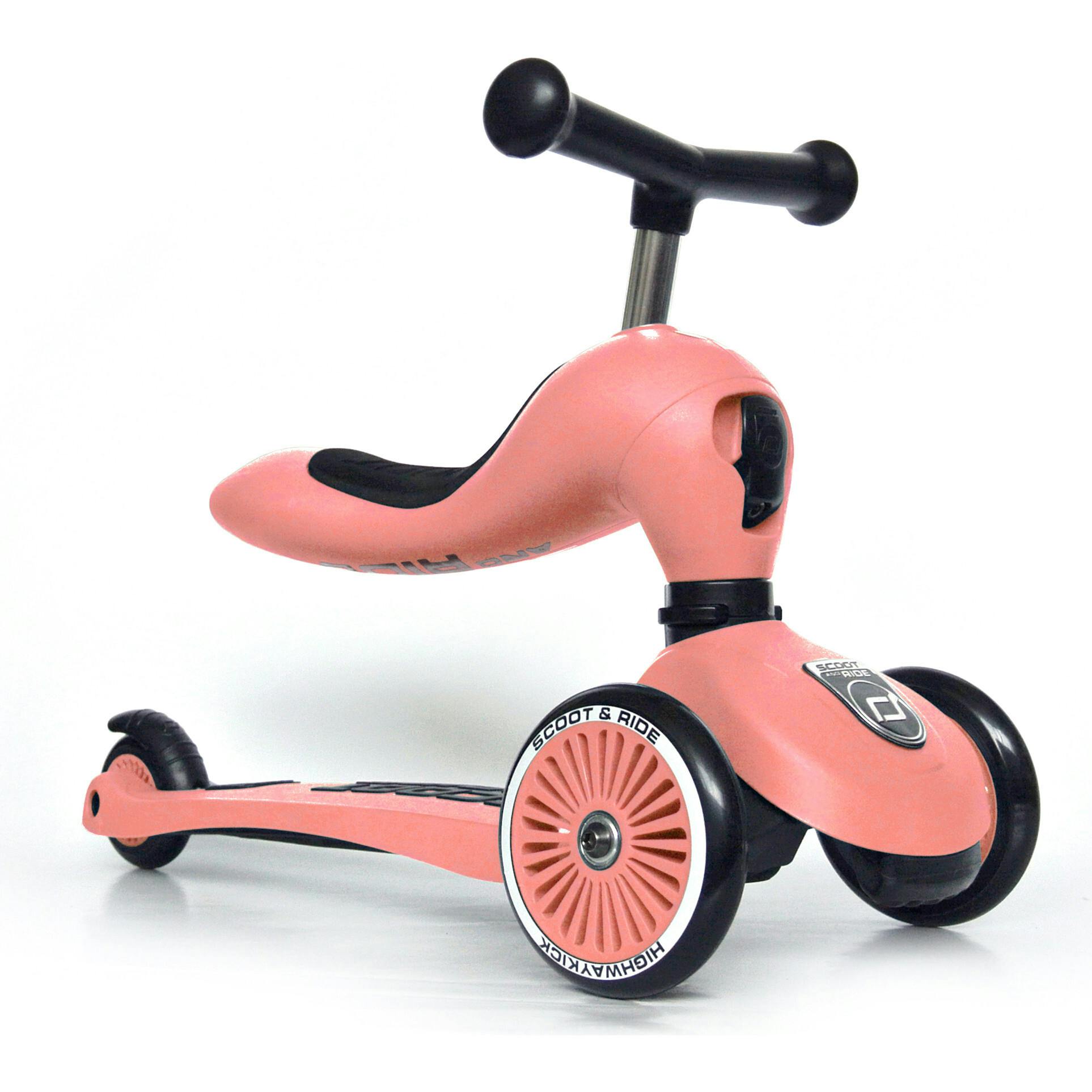 HighwayKick 1 Scooter and Ride On Toy Peach