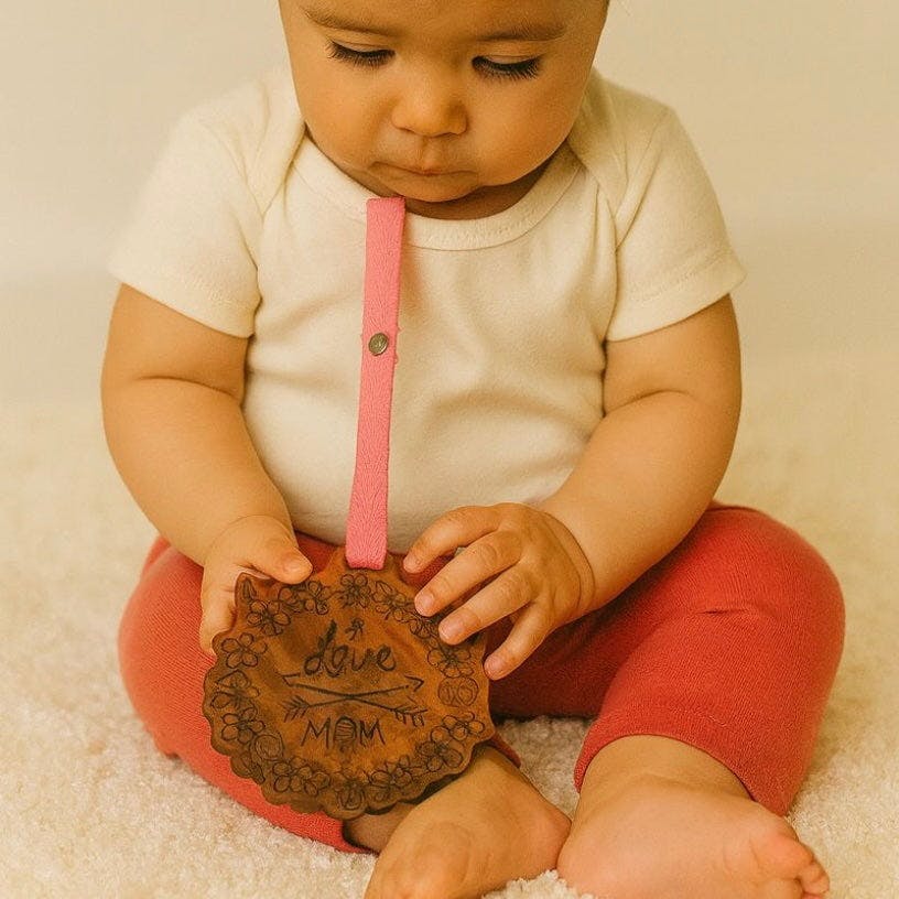 wood stroller toy | love mom