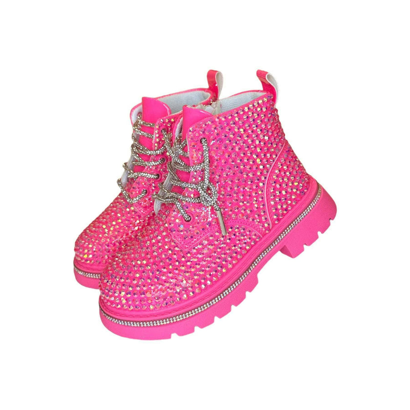 Hot Pink Sparkle Boots