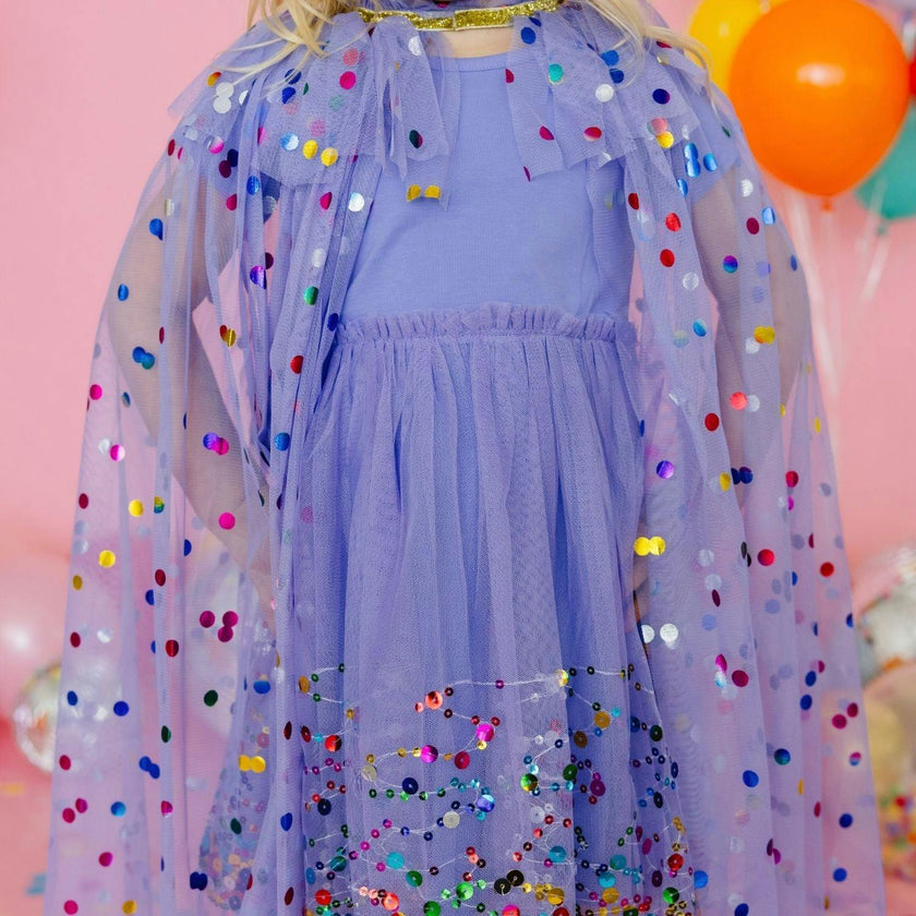 Lavender Confetti Cape