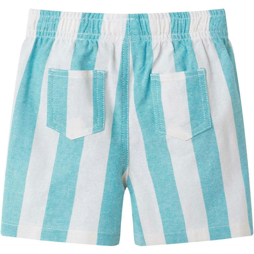 Infant Boys Airy Oxford Set | Green Stripe