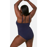 The Amalfi One Piece - Flat - Navy - Classic