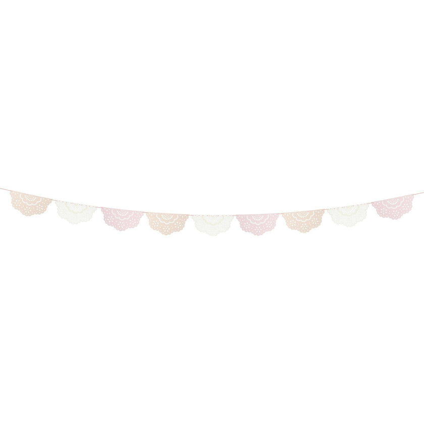 Broderie Anglaise Lace Multi Pennant Garland
