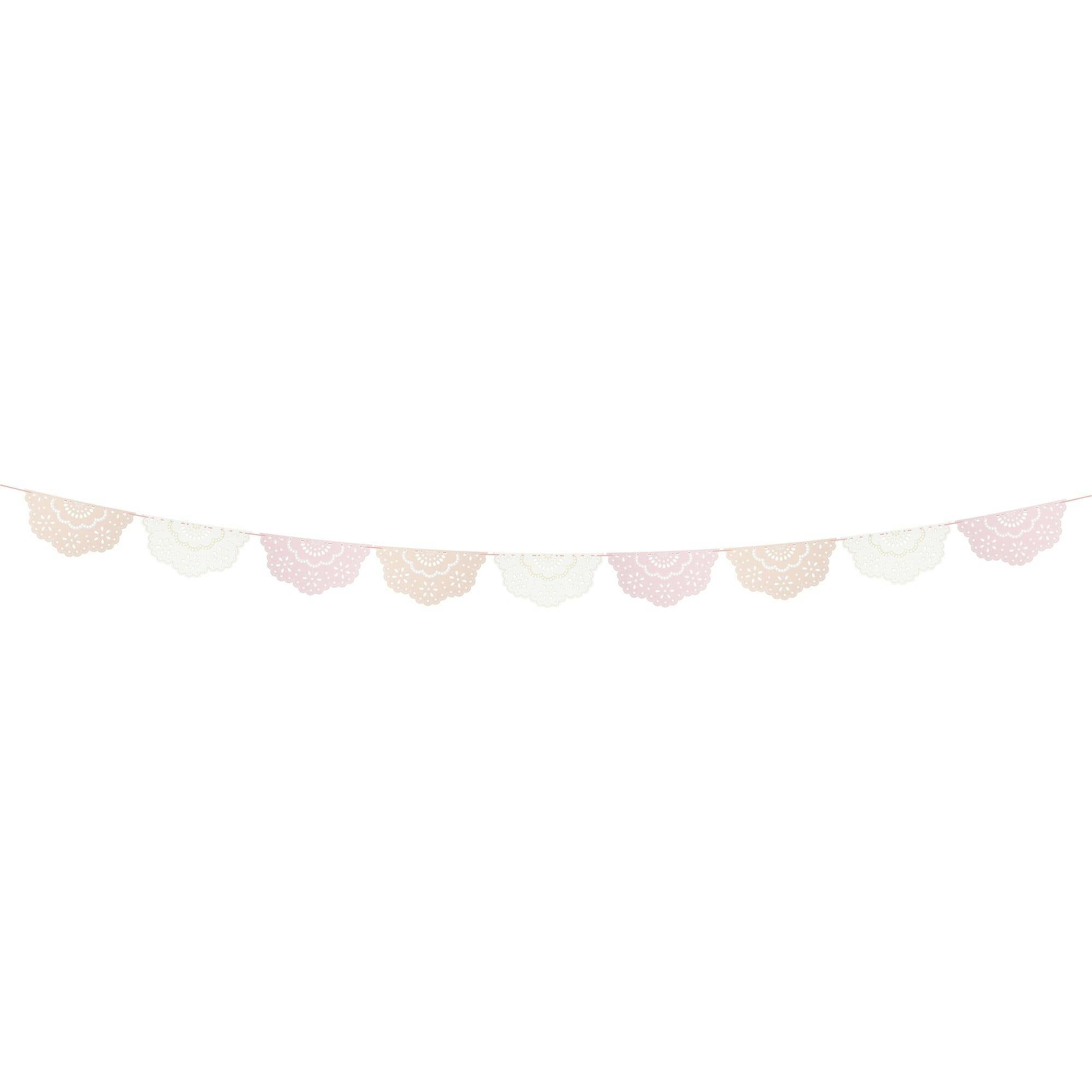 Broderie Anglaise Lace Multi Pennant Garland