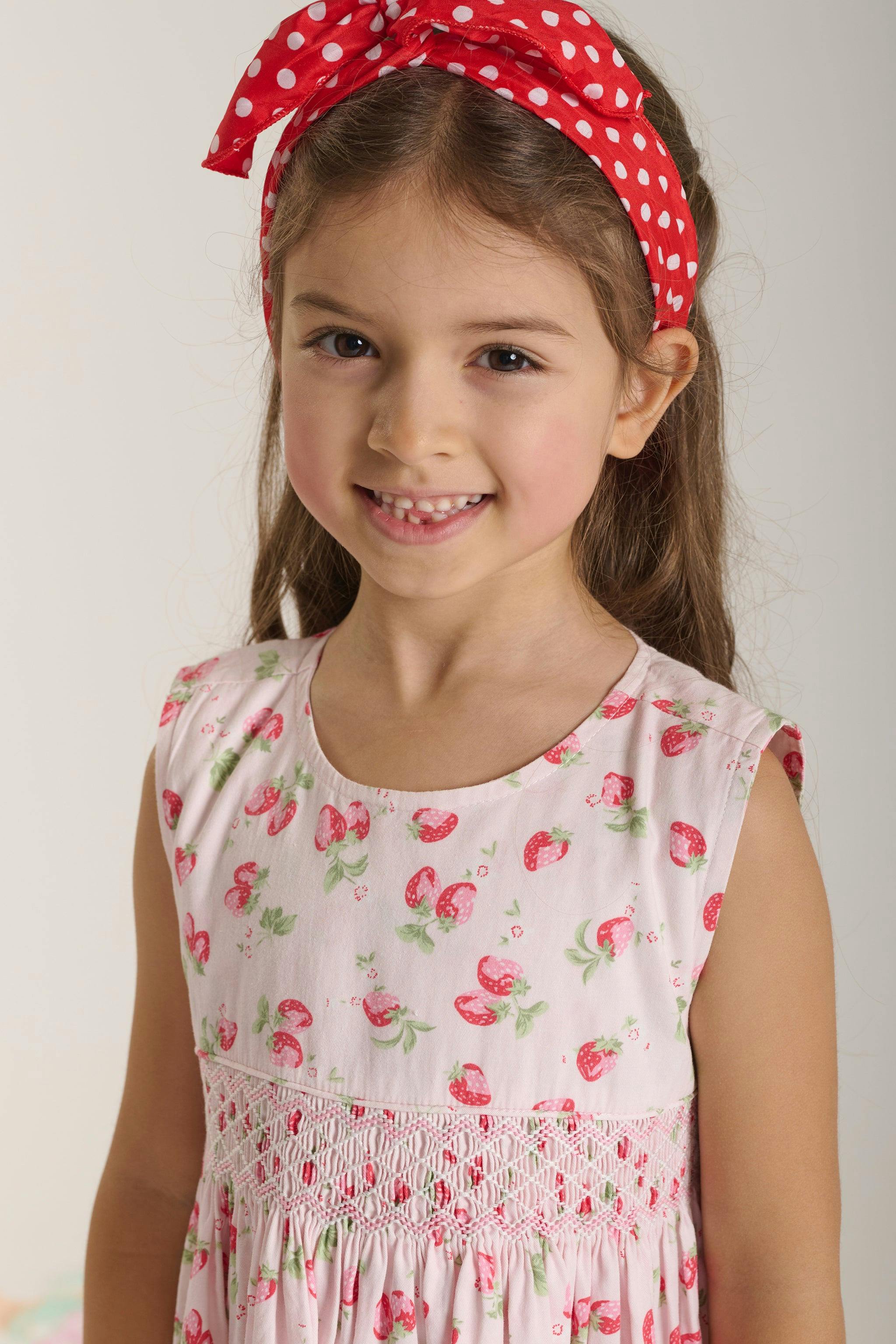 Hand-Smocked Girls Dress - Fayla