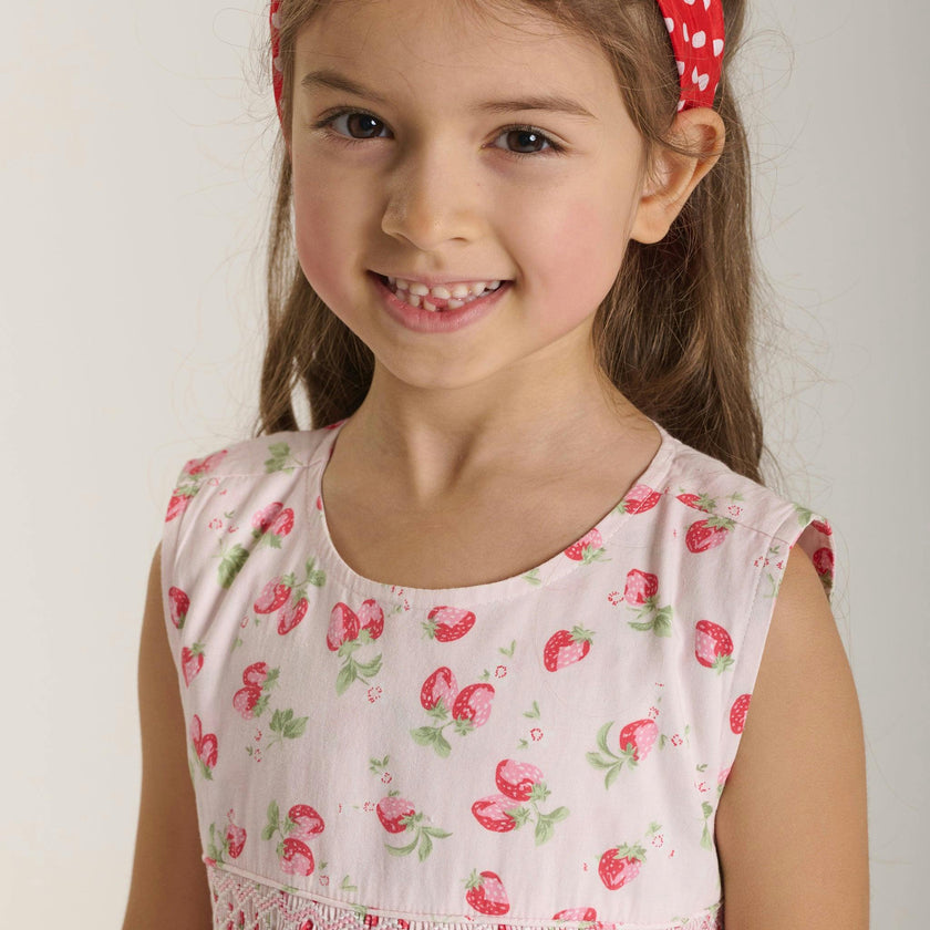 Hand-Smocked Girls Dress - Fayla