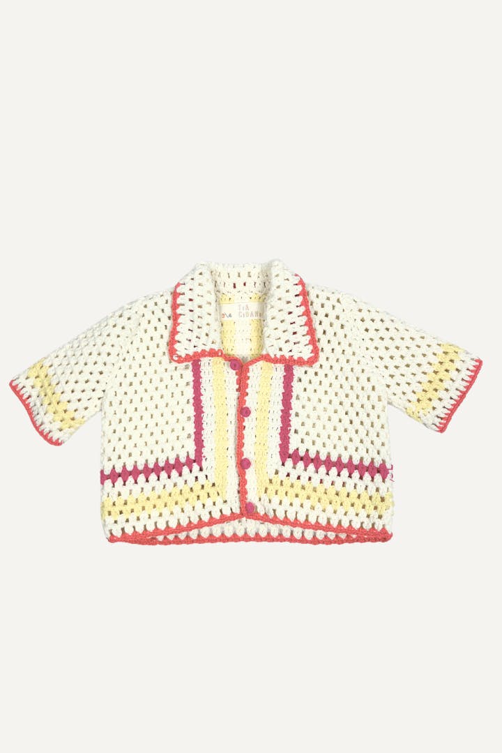 PIPER COLORBLOCK CROCHET CARDI