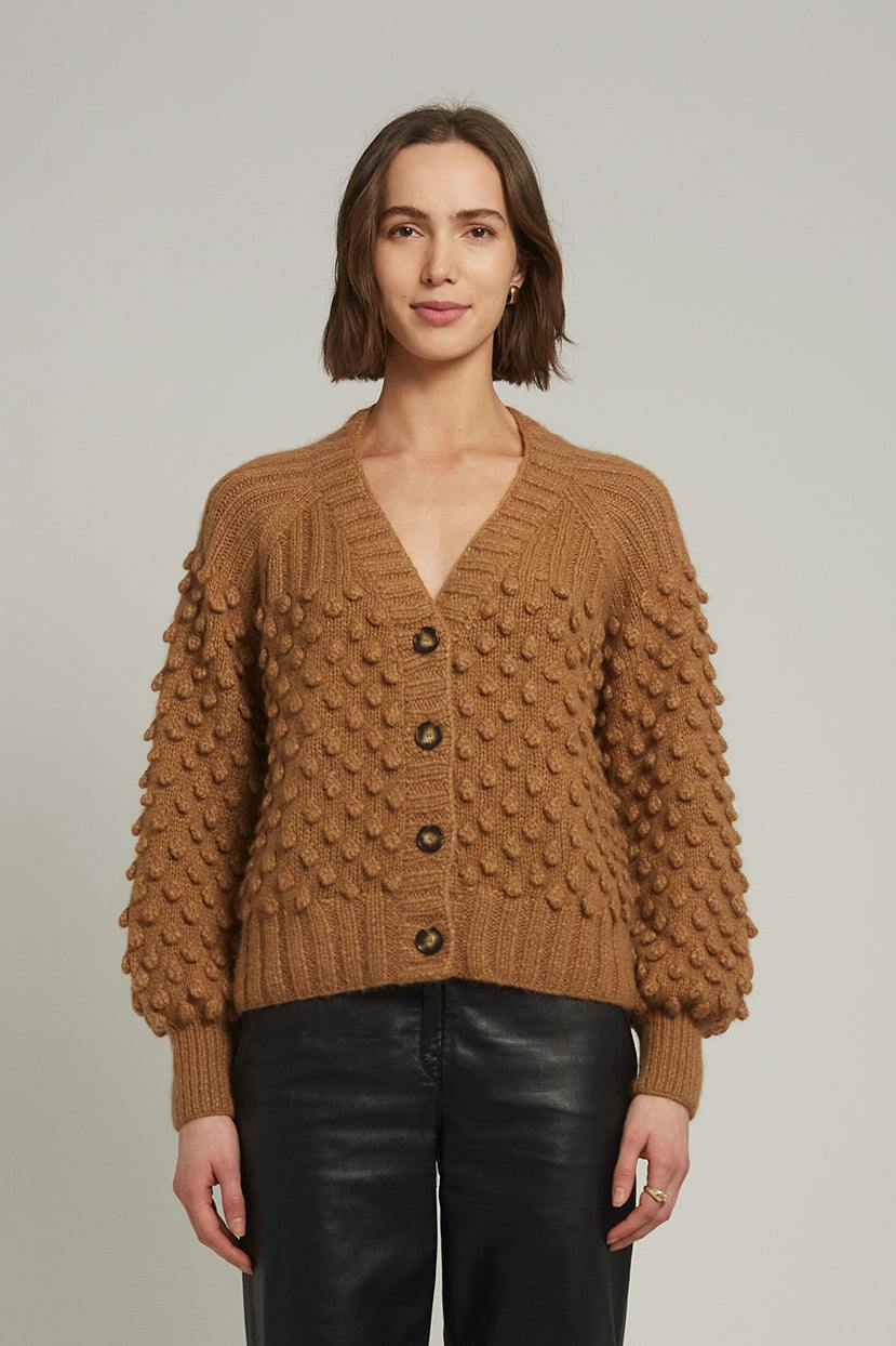 SAGE CARDI | RICH CAMEL