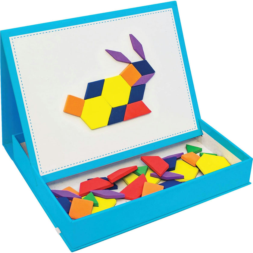 Pattern Blocks Magetic Rainbow Pattern Blocks - Magnetic Activities Learning Set – Maisonette