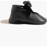 Platinum Knotted Bow Baby Shoe