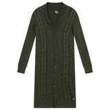 Cable Knit Long Cardigan