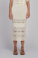 JANA CROCHET SKIRT | IVORY