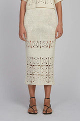 JANA CROCHET SKIRT | IVORY