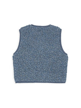 children's merino wool vest - baltic
