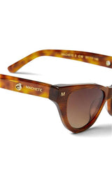 Suzy Sunglasses in Dark Tortoise Stripe