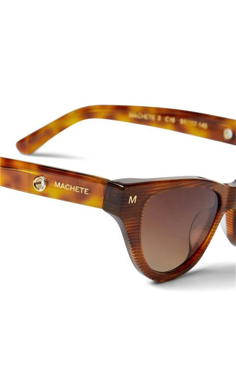 Suzy Sunglasses in Dark Tortoise Stripe