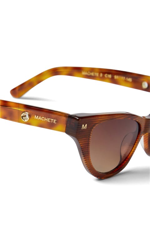 Suzy Sunglasses in Dark Tortoise Stripe
