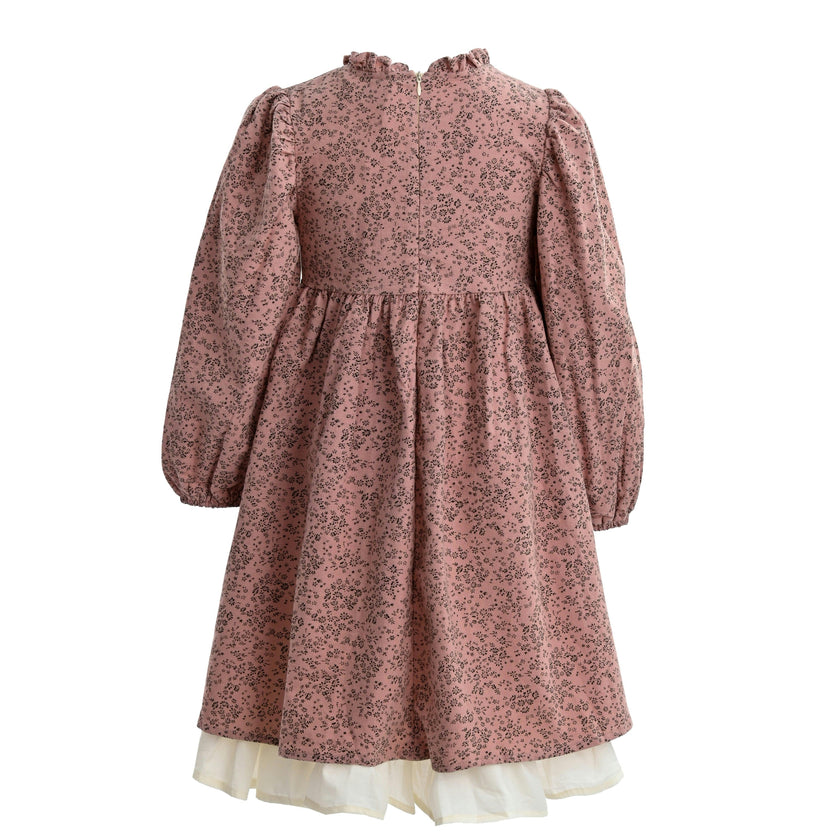 Pink Floral Layered Dress