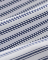 The Celine Poplin Pajama Set in Navy French Ticking
