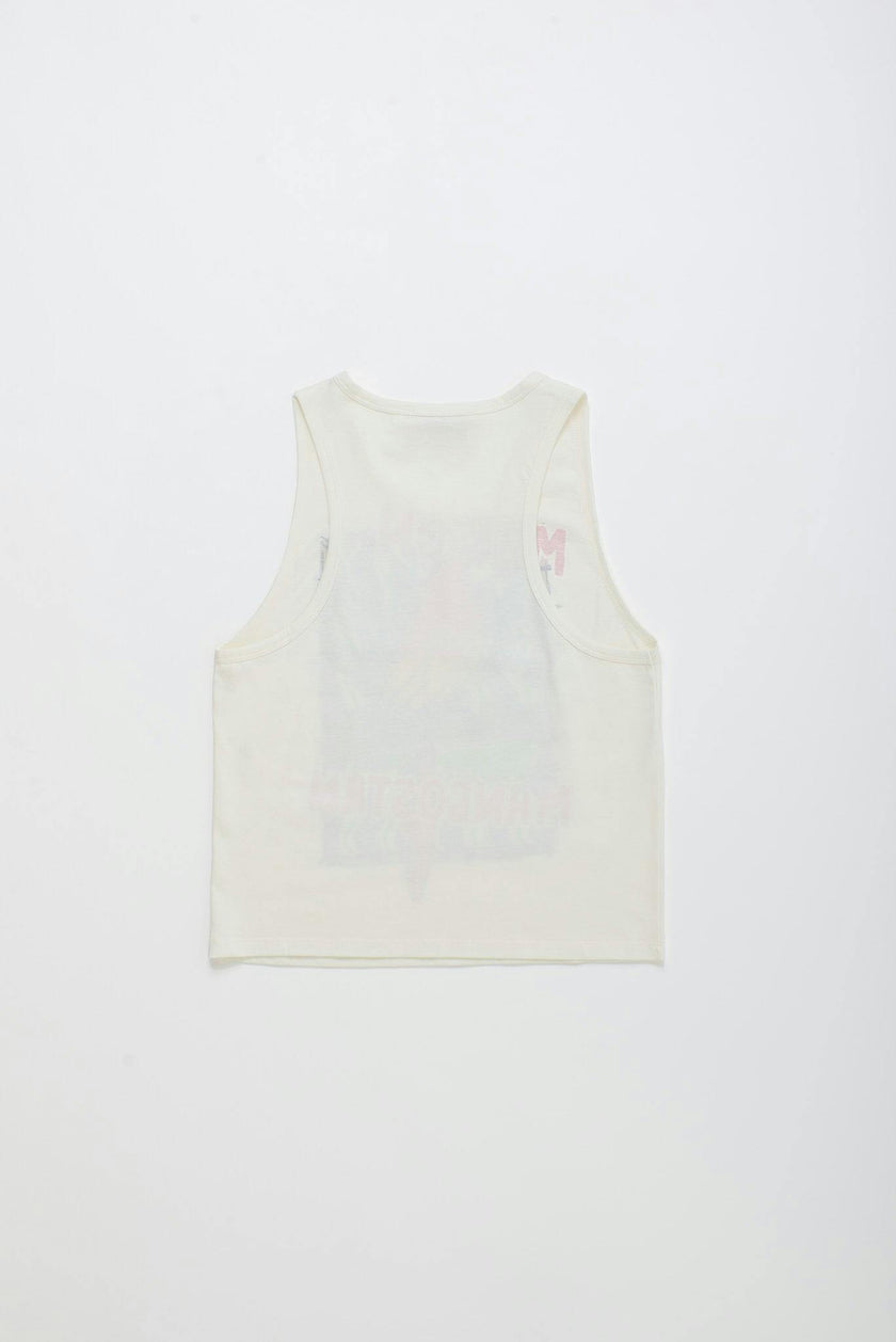 LOROS TANK TOP CLOUDY WHITE