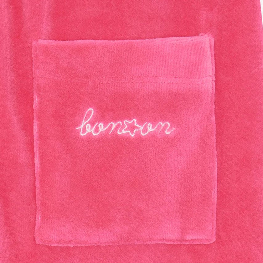 BONTON Bubblegum Velour Jogg Sweatpants
