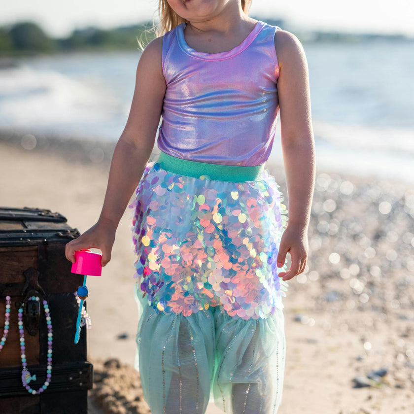 Bling Bling Mermaid Skirt & Hairclip Set