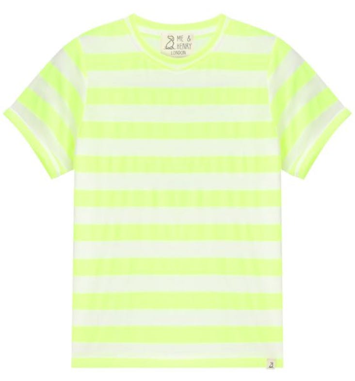 CAMBER Neon/Acid Green Striped Tee