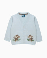 Baby Monkey Cardigan in Blue