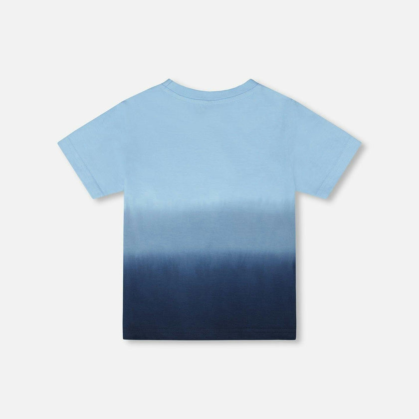 Organic Cotton Short Sleeve T-Shirt Blue Gradient