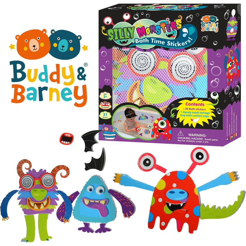 Buddy & Barney: Silly Monsters Bath Time Stickers