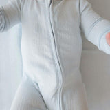 Soft Cloud Blue Pointelle Convertible One Piece