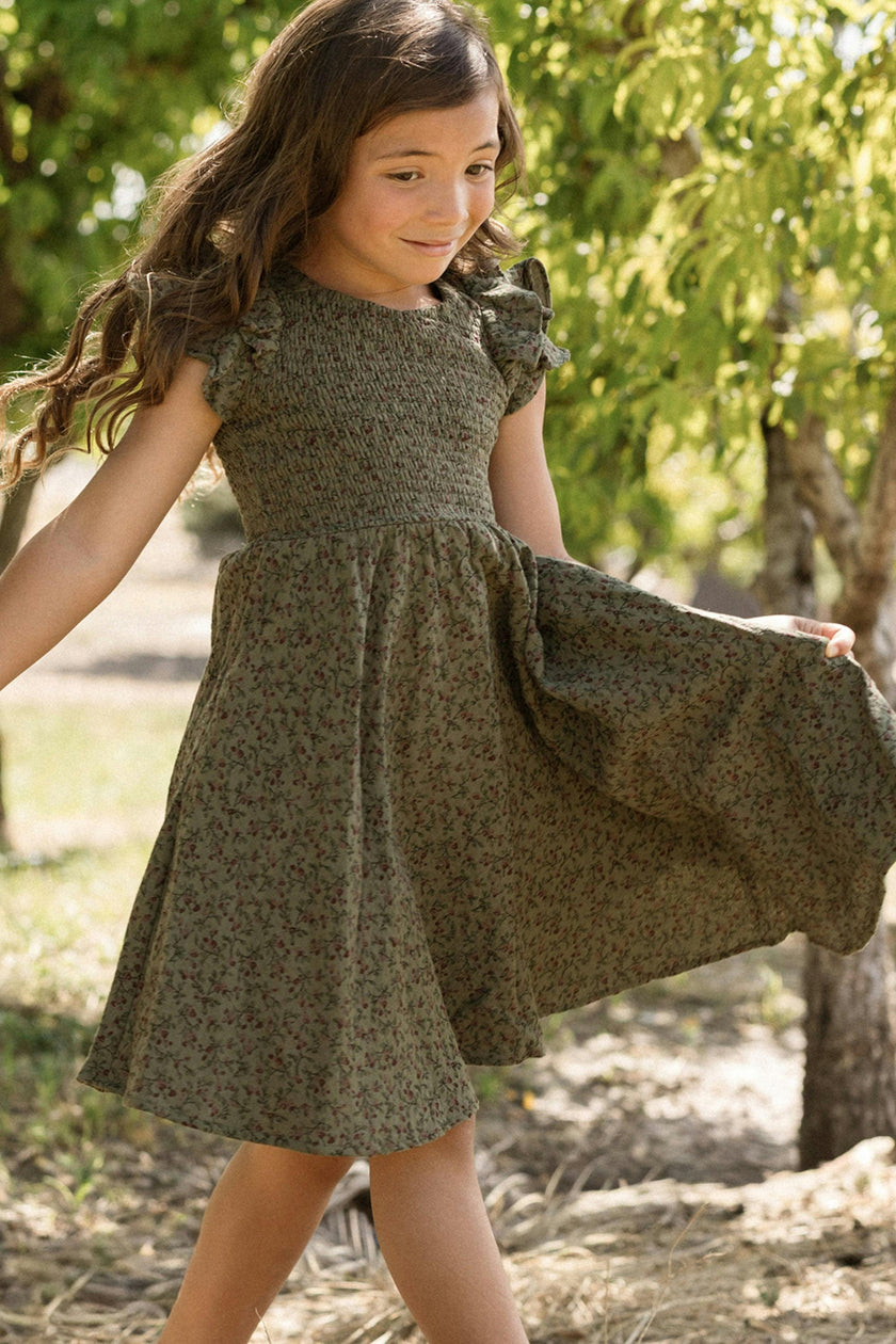 Mini Hattie Dress in Woodland Floral