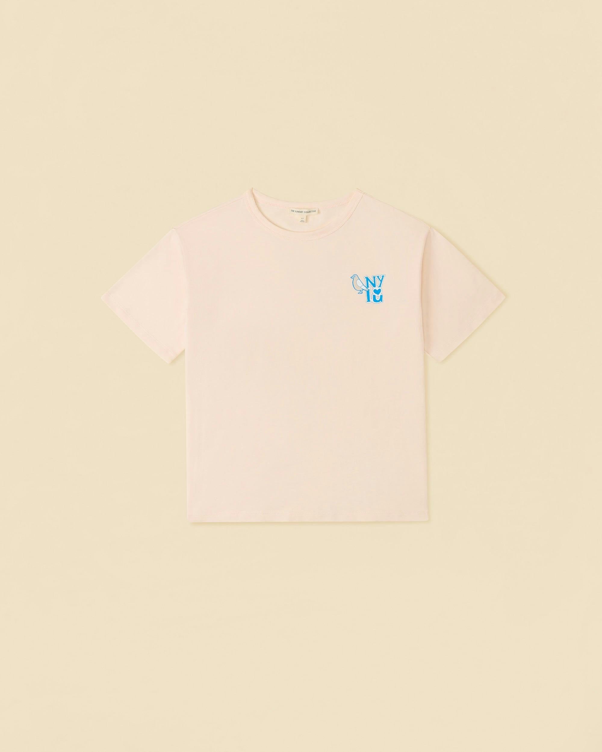 Organic Weekend Tee in Shell Pink
