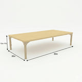 Rectangular Adjustable Kids Table – 13" to 17" Height | Toddler & Preschool Classroom Activity Table