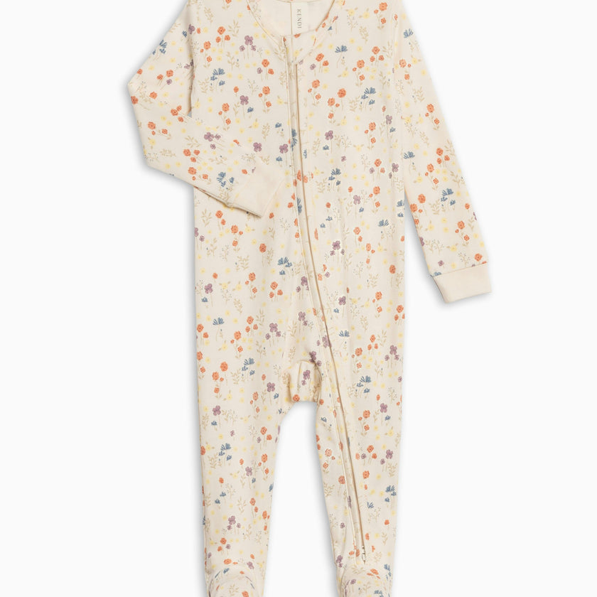 Peyton Zipper Sleeper - Margot Floral / Barn + Sea