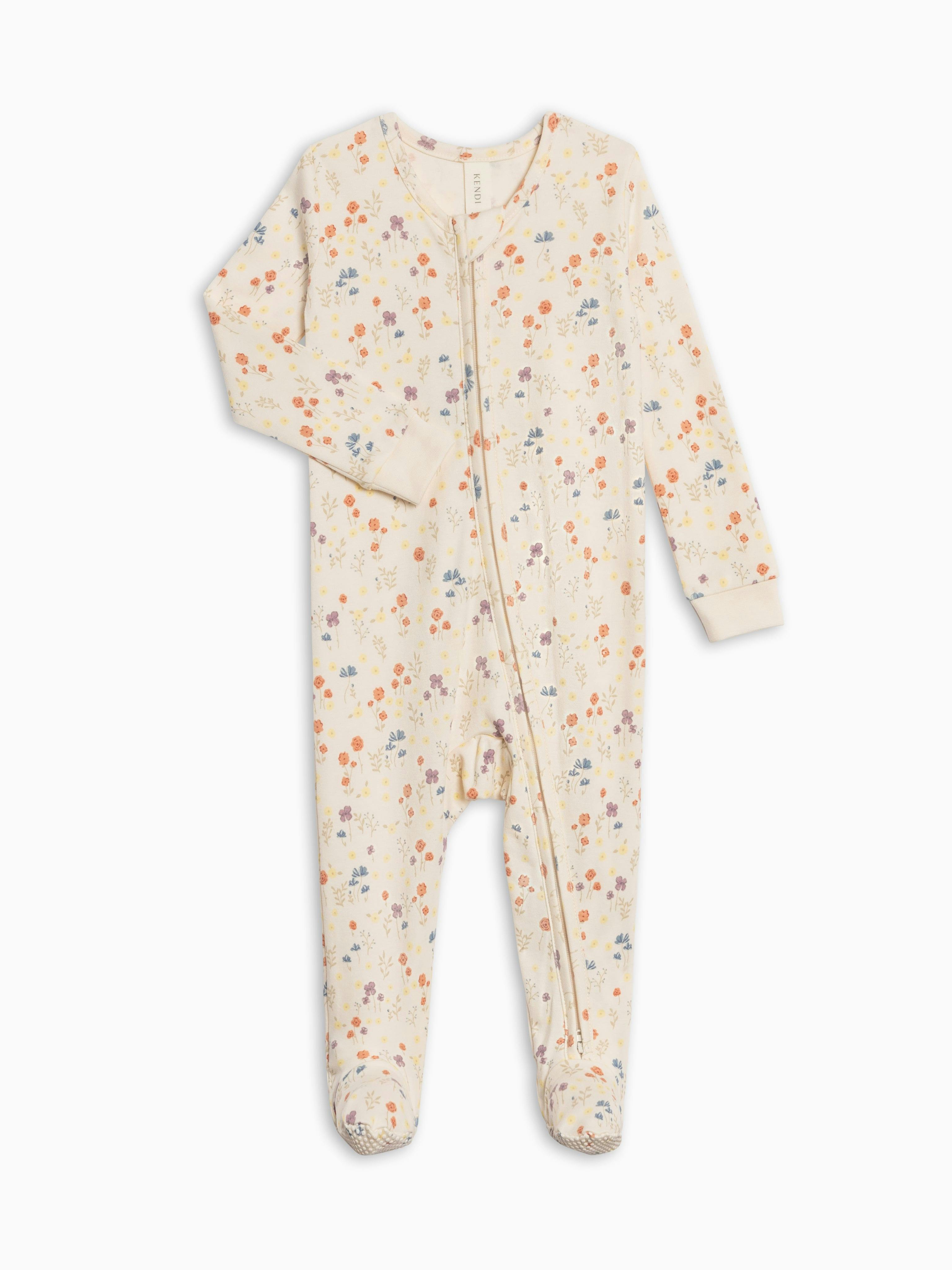 Peyton Zipper Sleeper - Margot Floral / Barn + Sea