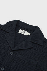 Organic Cotton Camp Collar Waffle Shirt