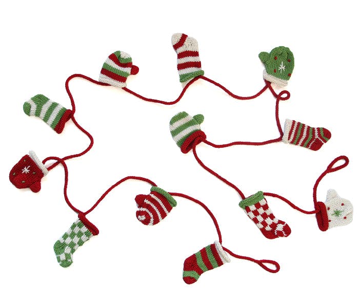 Garland with Stockings & Mittens