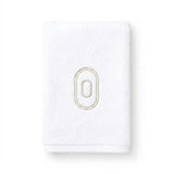 DH Oval Monogram Embroidered Fingertip Towel