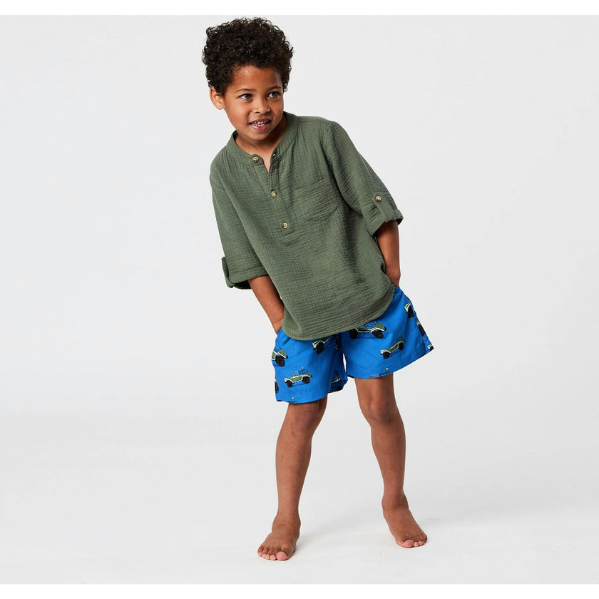 Frankie Safari Green Resort Shirt