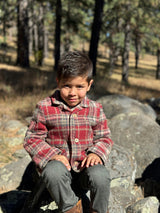 ADOBE Red plaid jacket