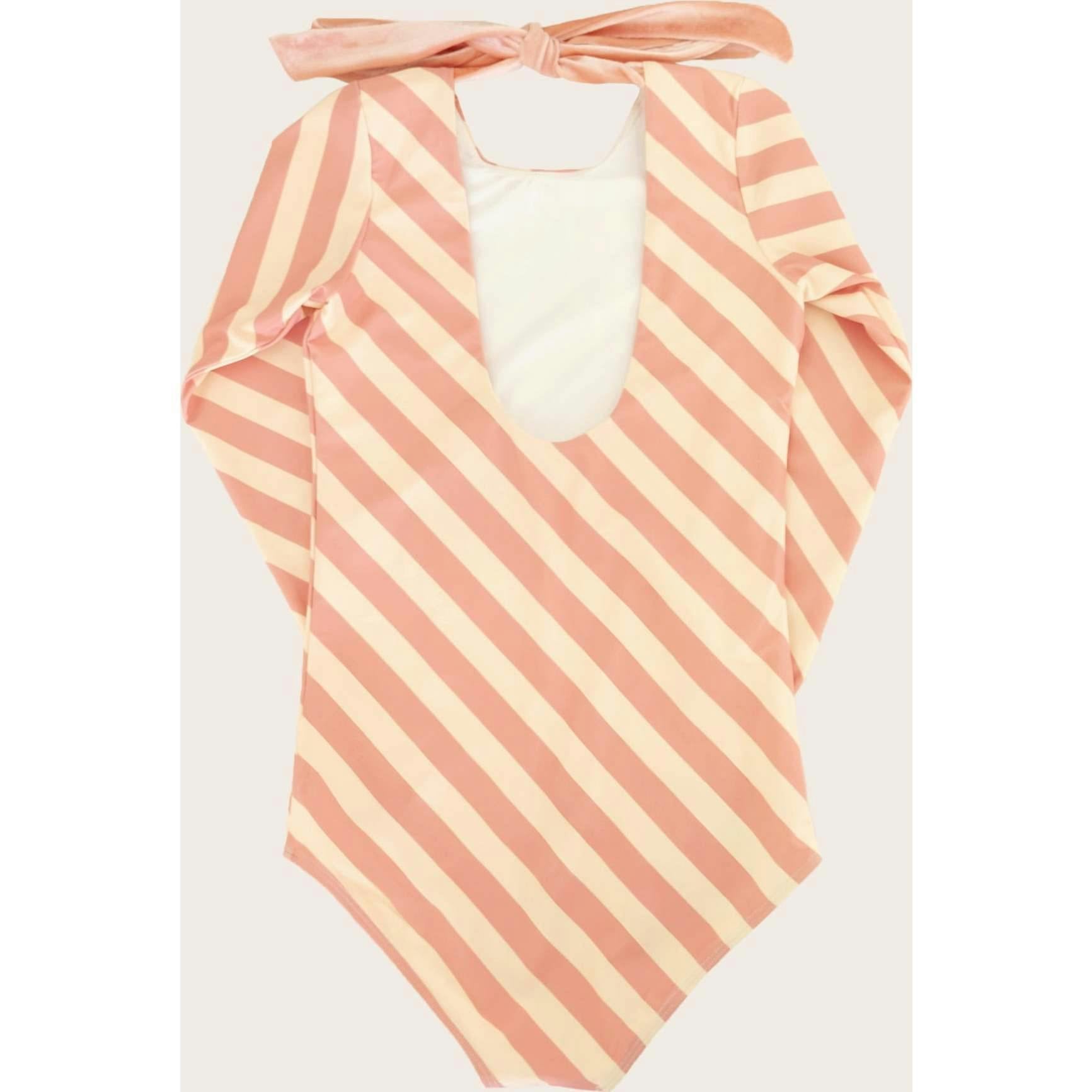 Soleil Stripe One Piece Long Sleeve