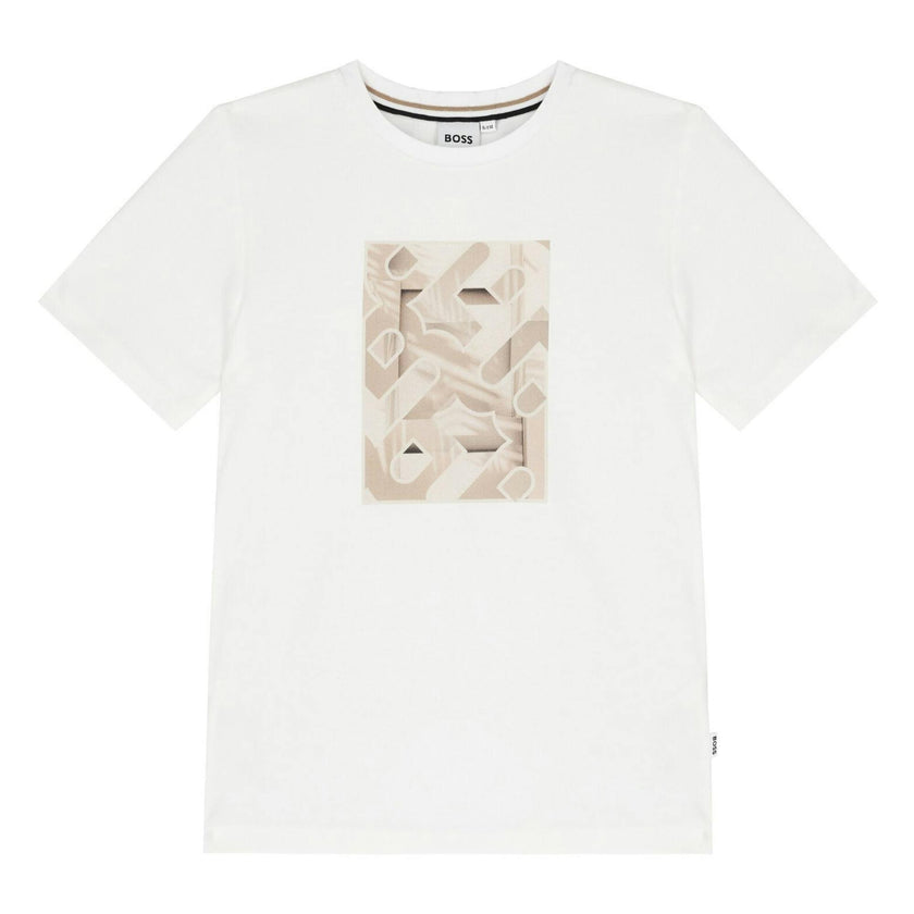 Boys White Logo T-Shirt