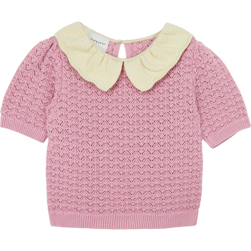 Mipounet SS26 Cerise, Sweater Pink Nude