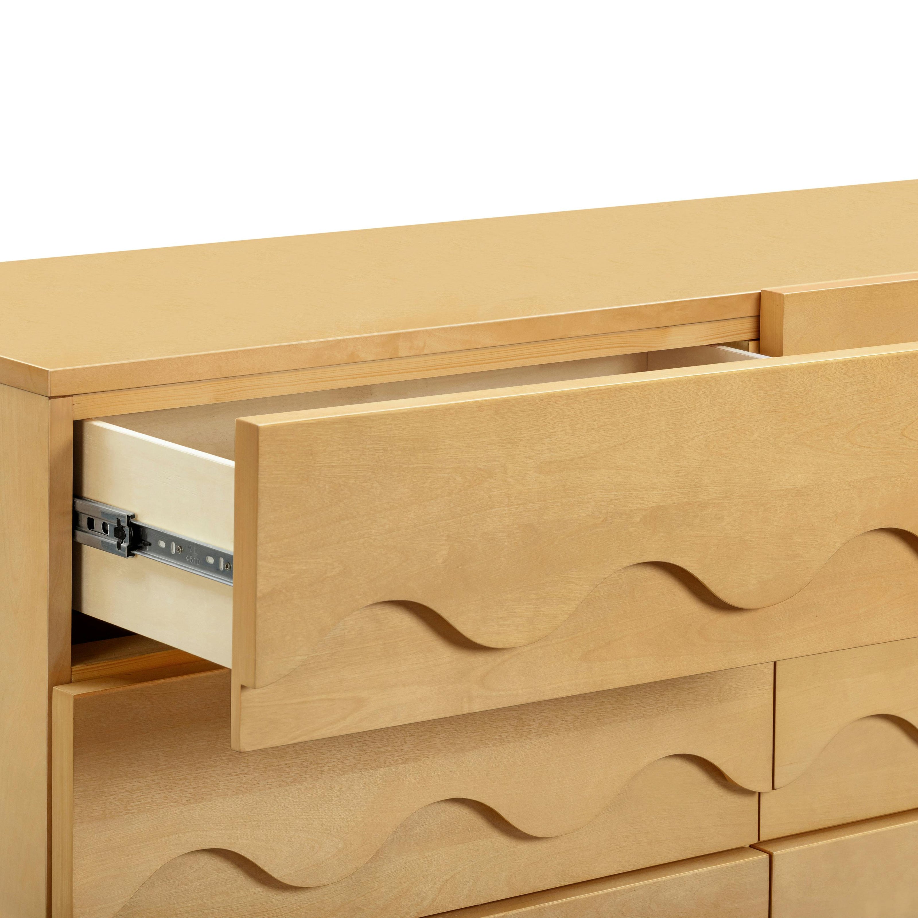 Lido Wave 6-Drawer Wide Assembled Dresser (56