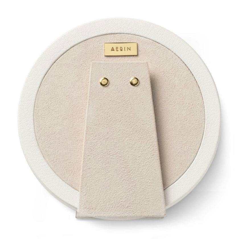 Piero Leather Round Frame