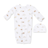 Puppy Snuggle Club - Convertible Gown and Beanie Hat